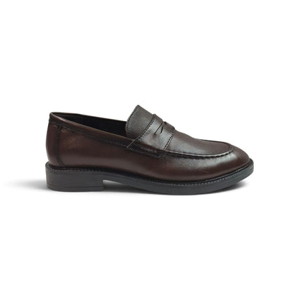 Mocassino Uomo College Bendina in Pelle Marrone | Vueva WB276207 BROWN Vueva 