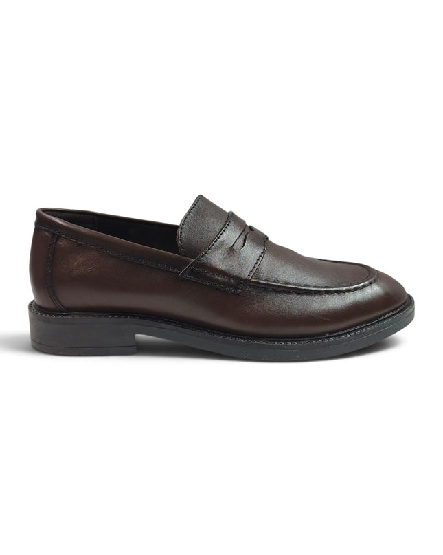 Mocassino Uomo College Bendina in Pelle Marrone | Vueva WB276207 BROWN Vueva 