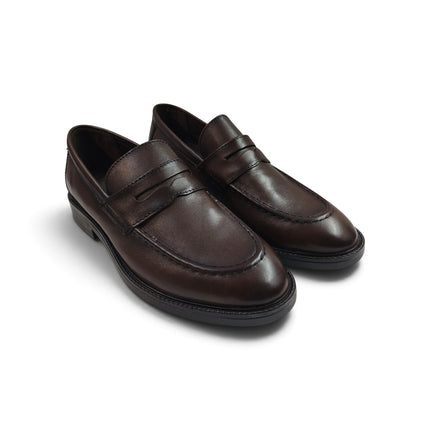 Mocassino Uomo College Bendina in Pelle Marrone | Vueva WB276207 BROWN Vueva 