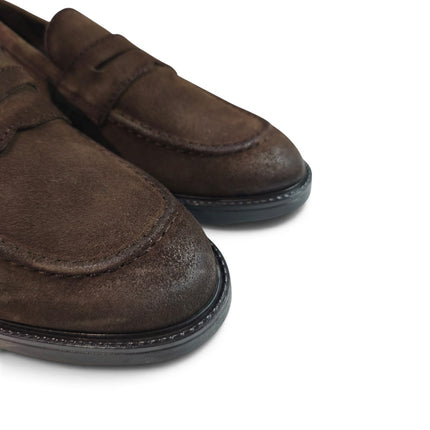 Mocassino Uomo College Bendina in Camoscio Marrone | Vueva WB276207 SUEDE BROWN Vueva 
