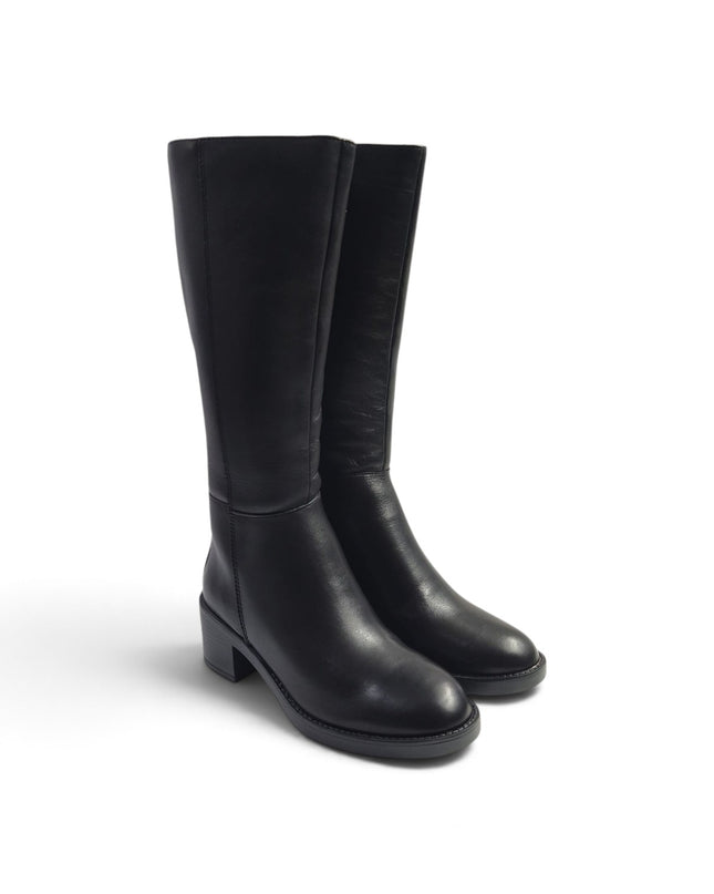 Stivale Donna con Tacco in Pelle Nera | Vueva WB497H05 BLACK Vueva 