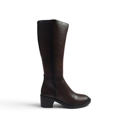 Stivale Donna con Tacco in Pelle Marrone | Vueva WB497H05 BROWN Vueva 