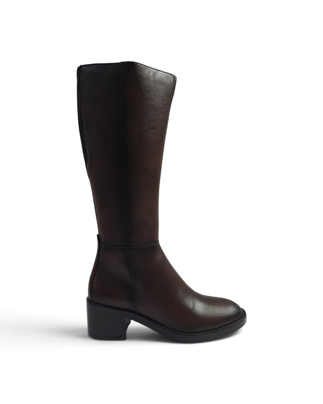 Stivale Donna con Tacco in Pelle Marrone | Vueva WB497H05 BROWN Vueva 