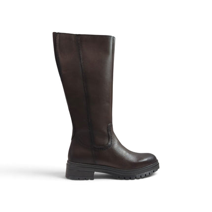 Stivale Donna con Tacco Basso in Pelle Marrone | Vueva WB54H12 BROWN Vueva 