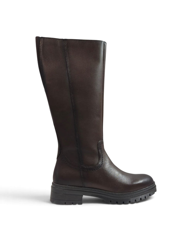 Stivale Donna con Tacco Basso in Pelle Marrone | Vueva WB54H12 BROWN Vueva 