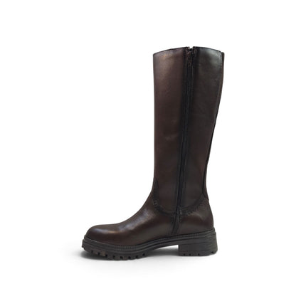 Stivale Donna con Tacco Basso in Pelle Marrone | Vueva WB54H12 BROWN Vueva 