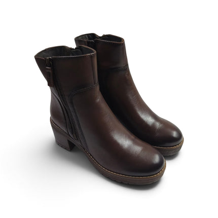 Stivaletto Donna con Tacco in Pelle Marrone | Vueva WH353H35 BROWN Vueva 