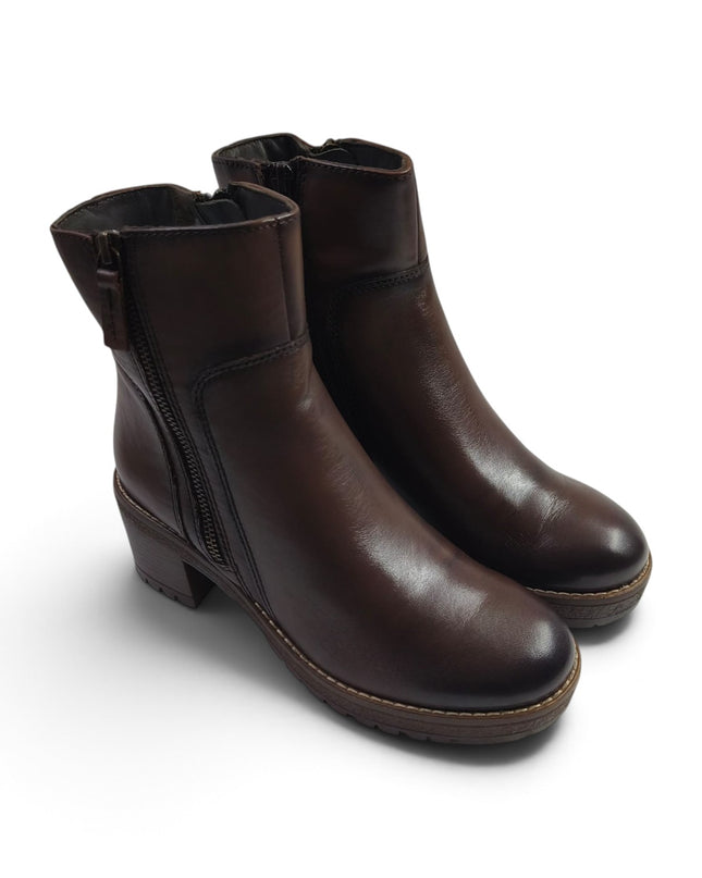 Stivaletto Donna con Tacco in Pelle Marrone | Vueva WH353H35 BROWN Vueva 