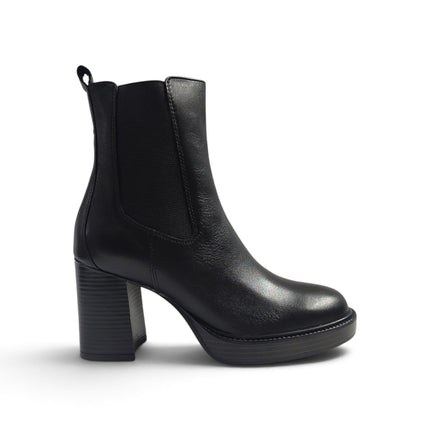 Stivaletto Donna con Tacco e Plateau in Pelle Nera | Vueva WH478H11 BLACK Vueva 