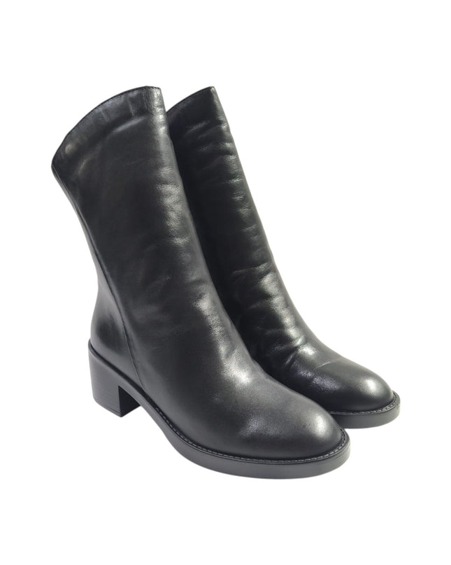 Stivaletti Donna con Tacco in Pelle Nera | Vueva WH497H19 BLACK Vueva 