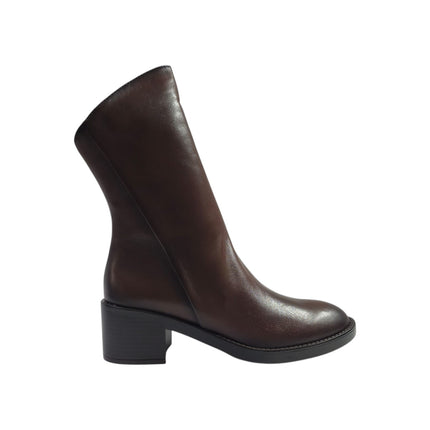Stivaletti Donna con Tacco in Pelle Marrone | Vueva WH497H19 BROWN Vueva 