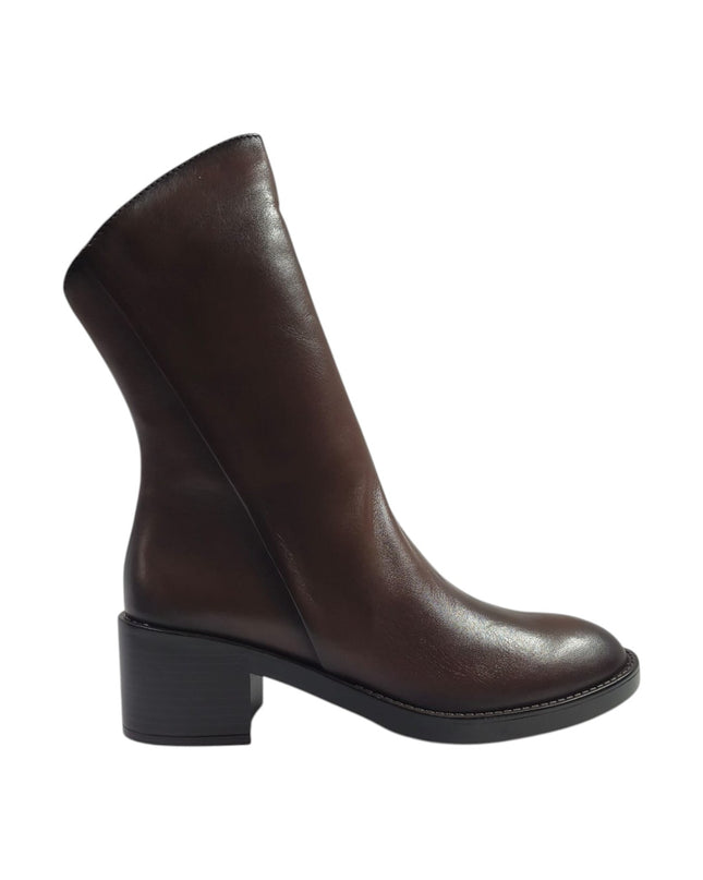 Stivaletti Donna con Tacco in Pelle Marrone | Vueva WH497H19 BROWN Vueva 