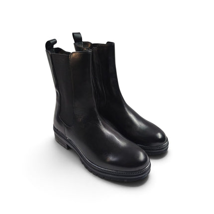 Stivaletto Chelsea Donna Tacco Basso in Pelle Nera | Vueva WH54H21 BLACK Vueva 