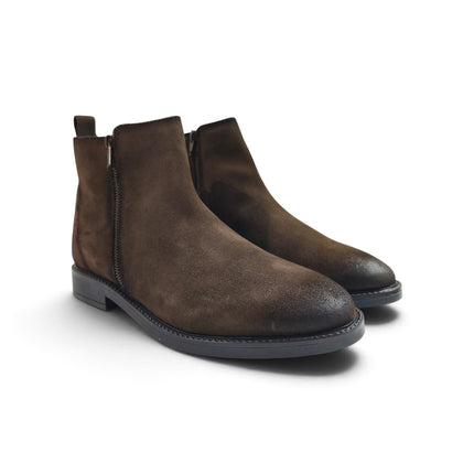 Stivaletti Uomo alla Caviglia in Camoscio Marrone | Vueva YB276201 BROWN Vueva 
