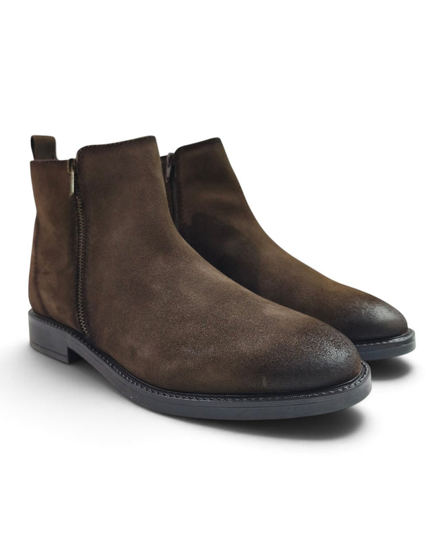 Stivaletti Uomo alla Caviglia in Camoscio Marrone | Vueva YB276201 BROWN Vueva 