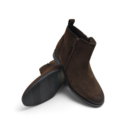 Stivaletti Uomo alla Caviglia in Camoscio Marrone | Vueva YB276201 BROWN Vueva 
