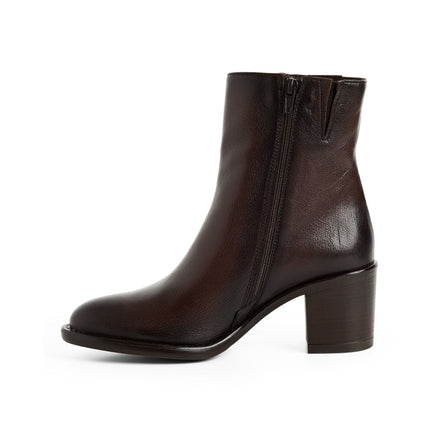 Tamaris Stivaletti Tronchetti Donna con Tacco in Pelle Marrone 25318-45 MOCCA 304 Tamaris 