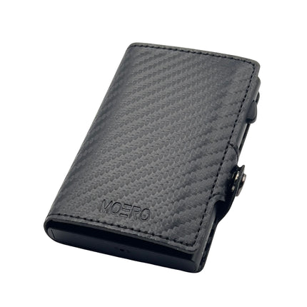 Moero Carbon Black Zip Portafoglio Slim CARBON BLACK ZIP NERO Moero 