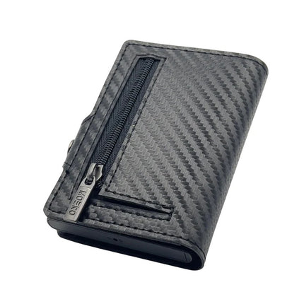 Moero Carbon Black Zip Portafoglio Slim CARBON BLACK ZIP NERO Moero 