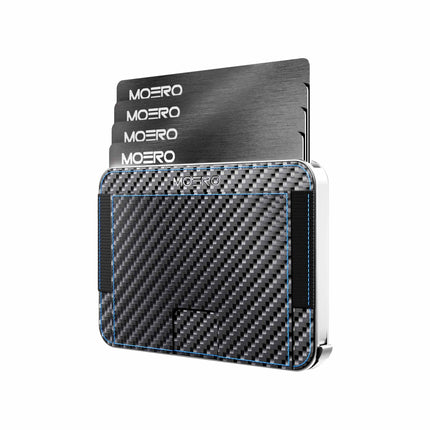 Moero M2 Pro Carbon Racing Blue Portafoglio Slim M2 PRO CARBON BLUE CARD GREY Moero 