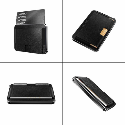 Moero M2 Ultra Saffiano Black Portafoglio Slim M2 ULTRA SAFFIANO BLACK Moero 