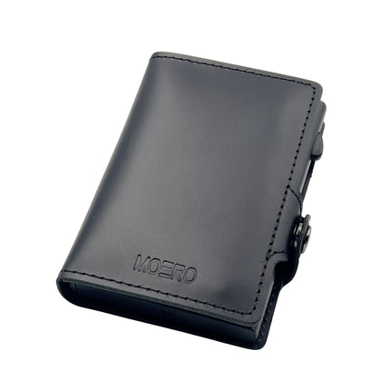 Moero Prestige Black Zip Portafoglio Slim PRESTIGE BLACK ZIP BLACK Moero 