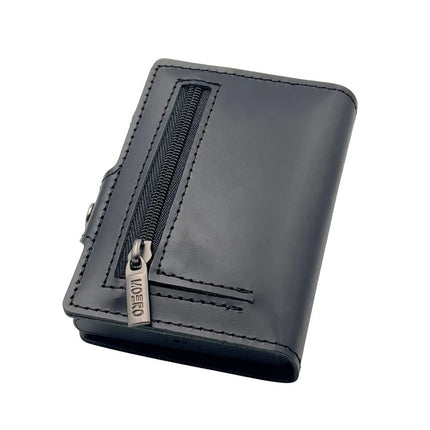 Moero Prestige Black Zip Portafoglio Slim PRESTIGE BLACK ZIP BLACK Moero 