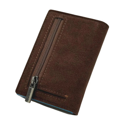 Moero Pro Alcantara Brown Zip Portafoglio Slim PRO ALCANTARA BROWN ZIP BROWN Moero 