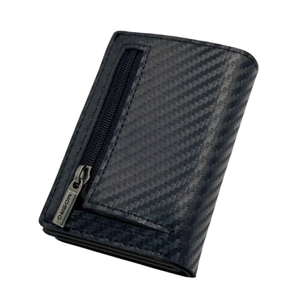 Moero Pro Plus Carbon Black Zip Portafoglio Slim PRO PLUS CARBON BLACK ZIP BLACK Moero 