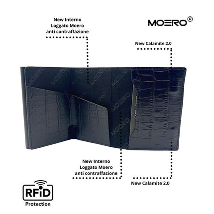 Moero Pro Cocco Black Zip Portafoglio Slim PRO COCCO BLACK ZIP COCCO BLACK Moero 