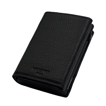Moero Pro Plus Bottolato Black Zip Portafoglio Slim PRO PLUS BOTTOLATO BLACK ZIP CARD Moero 