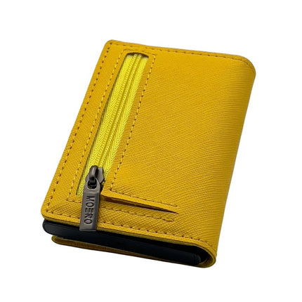 Moero Pro Saffiano Giallo Zip Portafoglio Slim PRO SAFFIANO GIALLO ZIP YELLOW Moero 