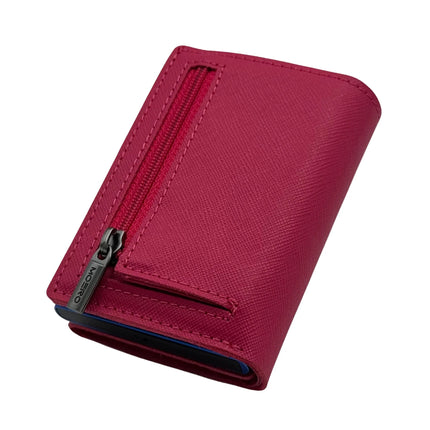 Moero Pro Saffiano Magenta Zip Portafoglio Slim PRO SAFFIANO MAGENTA ZIP CARD Moero 