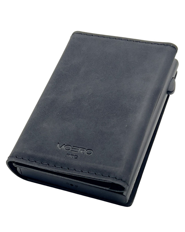 Moero Pro Vintage Nero Zip Portafoglio Slim PRO VINTAGE ZIP BLACK Moero 