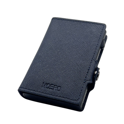 Moero Saffiano Blu Navy Zip Portafoglio Slim SAFFIANO BLU ZIP BLU NAVY Moero 