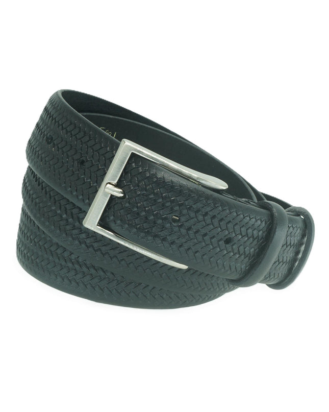 Cintura in Pelle Nera STAMPA BLACK New Belt 