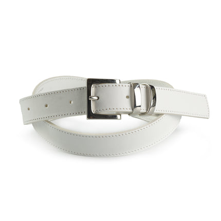 Spatarella Cintura Donna in Pelle Bianca 00250/25 WHITE Spatarella 