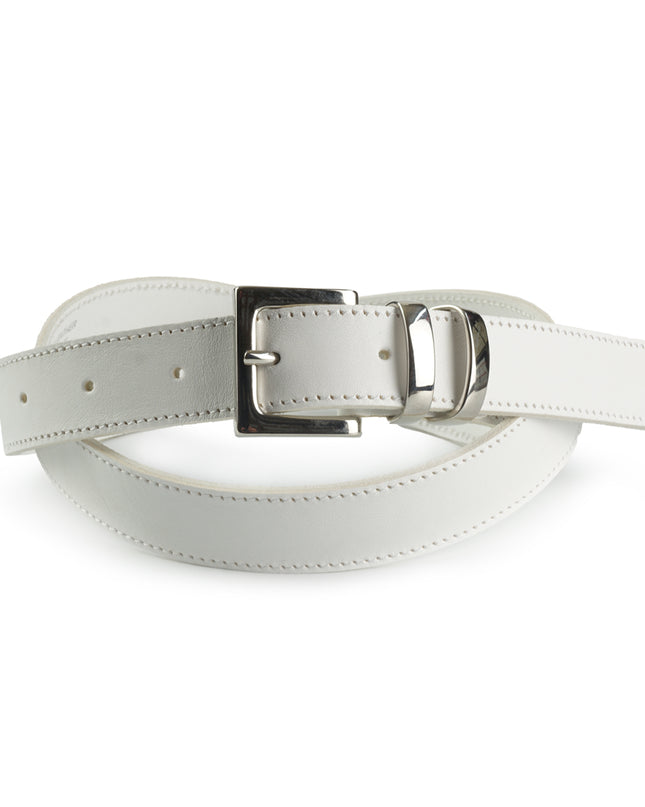 Spatarella Cintura Donna in Pelle Bianca 00250/25 WHITE Spatarella 