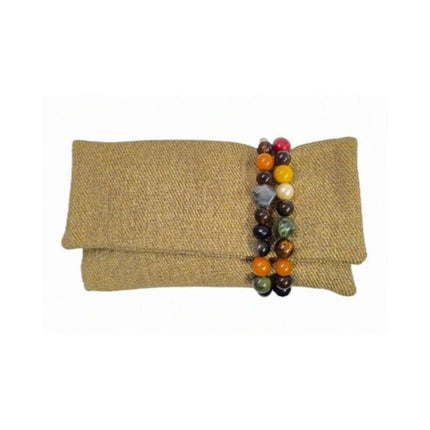 Pochette Donna Mario Spatarella Clutch in Tessuto con Pietre Multicolor GIMMY 1 POCHETTE CLUTCH Spatarella 