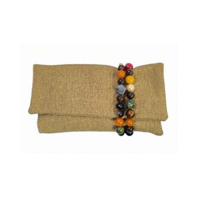 Pochette Donna Mario Spatarella Clutch in Tessuto con Pietre Multicolor GIMMY 1 POCHETTE CLUTCH Spatarella 