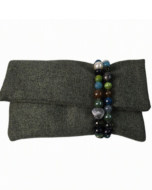 Pochette Donna Mario Spatarella Clutch in Tessuto con Pietre Multicolor GIMMY 3 POCHETTE CLUTCH Spatarella 