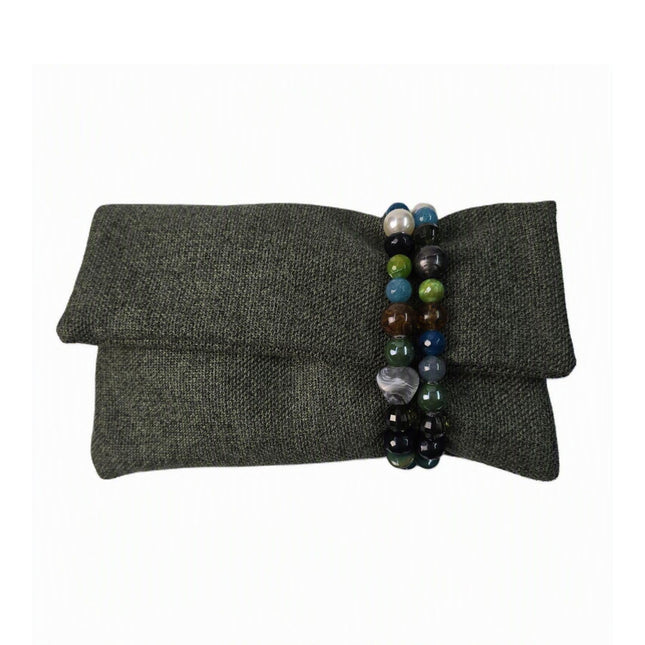 Pochette Donna Mario Spatarella Clutch in Tessuto con Pietre Multicolor GIMMY 3 POCHETTE CLUTCH Spatarella 