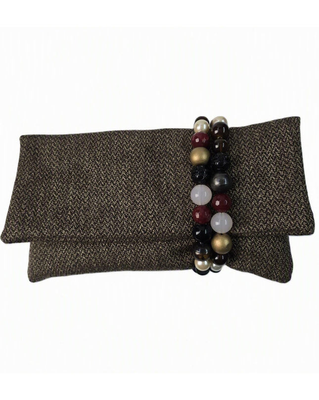 Pochette Donna Mario Spatarella Clutch in Tessuto con Pietre Multicolor GIMMY 4 POCHETTE CLUTCH Spatarella 