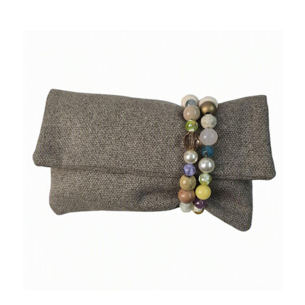 Pochette Donna Mario Spatarella Clutch in Tessuto con Pietre Multicolor GIMMY 7 POCHETTE CLUTCH Spatarella 