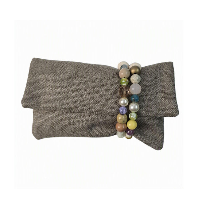 Pochette Donna Mario Spatarella Clutch in Tessuto con Pietre Multicolor GIMMY 7 POCHETTE CLUTCH Spatarella 