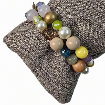 Pochette Donna Mario Spatarella Clutch in Tessuto con Pietre Multicolor GIMMY 7 POCHETTE CLUTCH Spatarella 