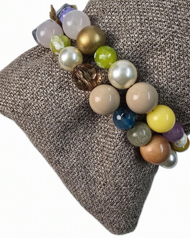 Pochette Donna Mario Spatarella Clutch in Tessuto con Pietre Multicolor GIMMY 7 POCHETTE CLUTCH Spatarella 