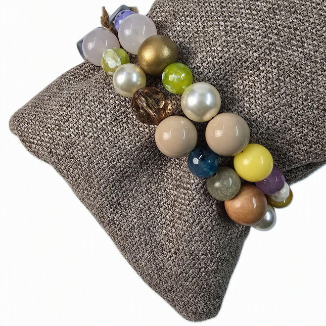 Pochette Donna Mario Spatarella Clutch in Tessuto con Pietre Multicolor GIMMY 7 POCHETTE CLUTCH Spatarella 