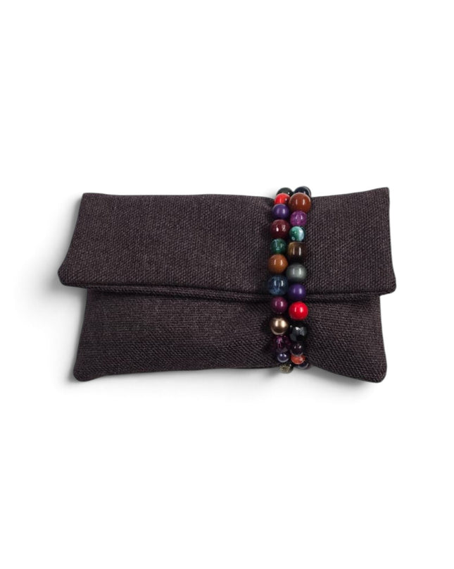 Pochette Donna Mario Spatarella Clutch in Tessuto con Pietre Multicolor GIMMY 9 POCHETTE CLUTCH Spatarella 