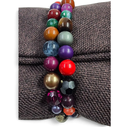 Pochette Donna Mario Spatarella Clutch in Tessuto con Pietre Multicolor GIMMY 9 POCHETTE CLUTCH Spatarella 